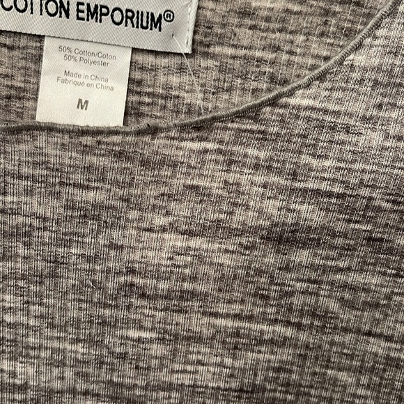 CROP TEE ESSENTIAL/ Cotton Emporium/gray/NWT - Picture 4 of 8